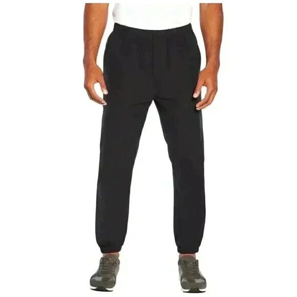 Banana Republic Men's Black Nylon/Spandex Tech Joggers Pants - Picture 1 of 9